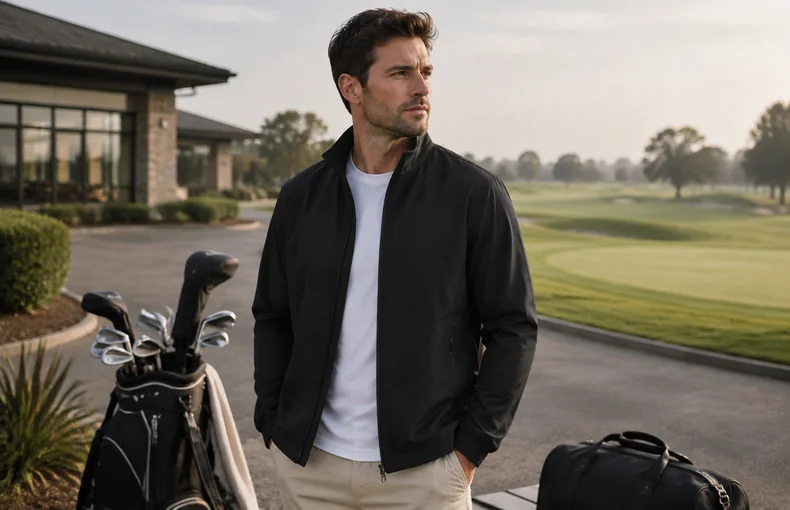 Men's Lightweight Zip Golf Jacket Guide for Golf Days, Travel Layers and Smart Casual Outfits guide image