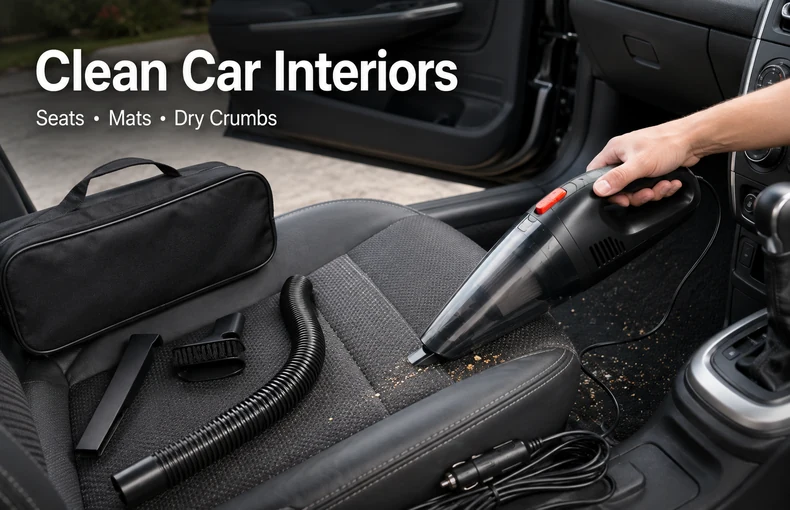 12V Car Vacuum Cleaner Guide for Seats, Mats and Daily Interior Cleaning guide image