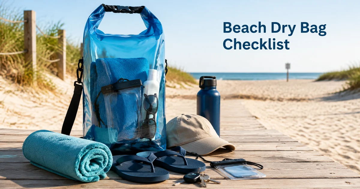 Checklist para una bolsa estanca de playa: qué mantener seco, separado y a mano guide image