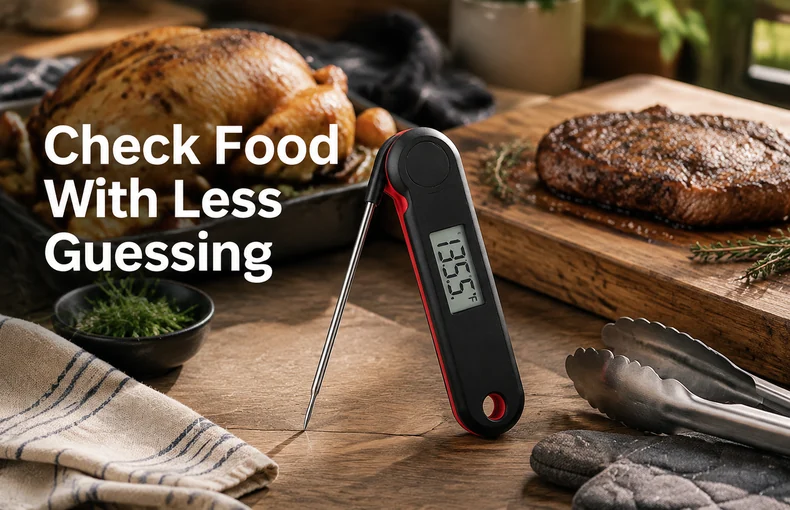 Digitales Fleischthermometer für BBQ, Braten und Alltag guide image