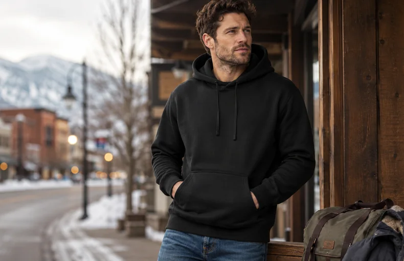 Guia moletom heavyweight cotton fleece masculino para inverno guide image