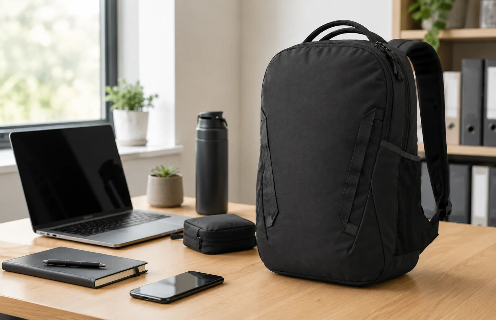 Guia mochila tote para laptop 18 polegadas para trabalho e ajuste guide image